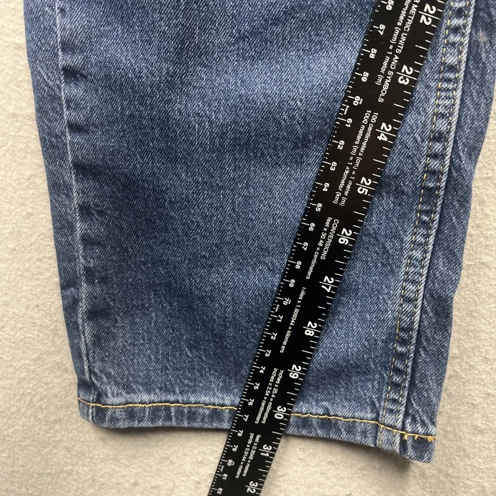 Levis 505 Regular Fit Straight Leg Mens Jeans 34x30 Medium Wash Blue Stretch NEW